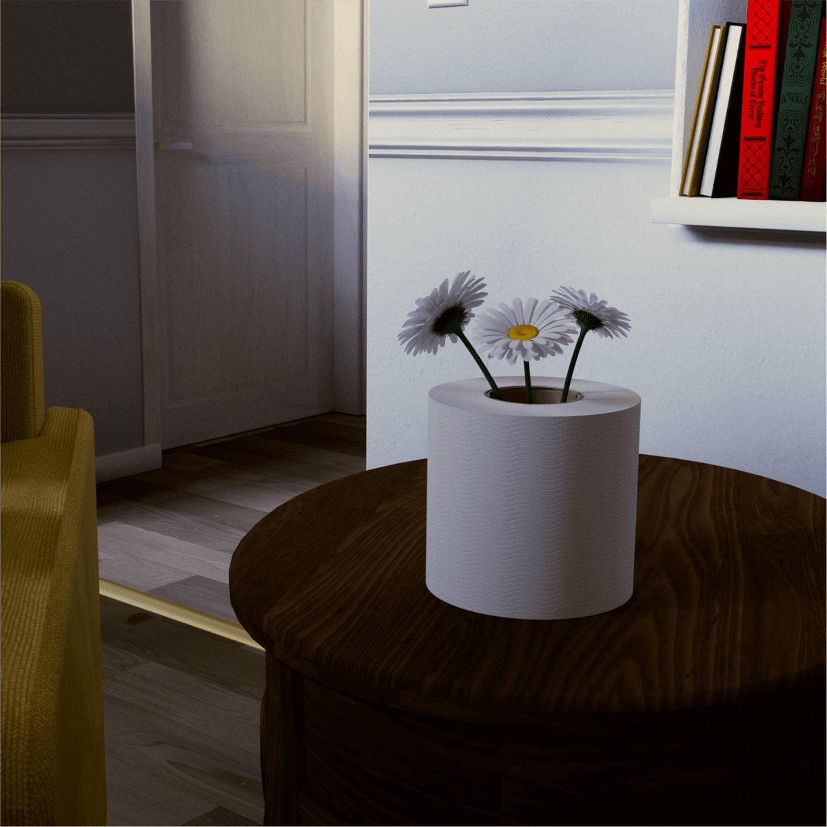 Toilet Paper Vase – Soft Surprise