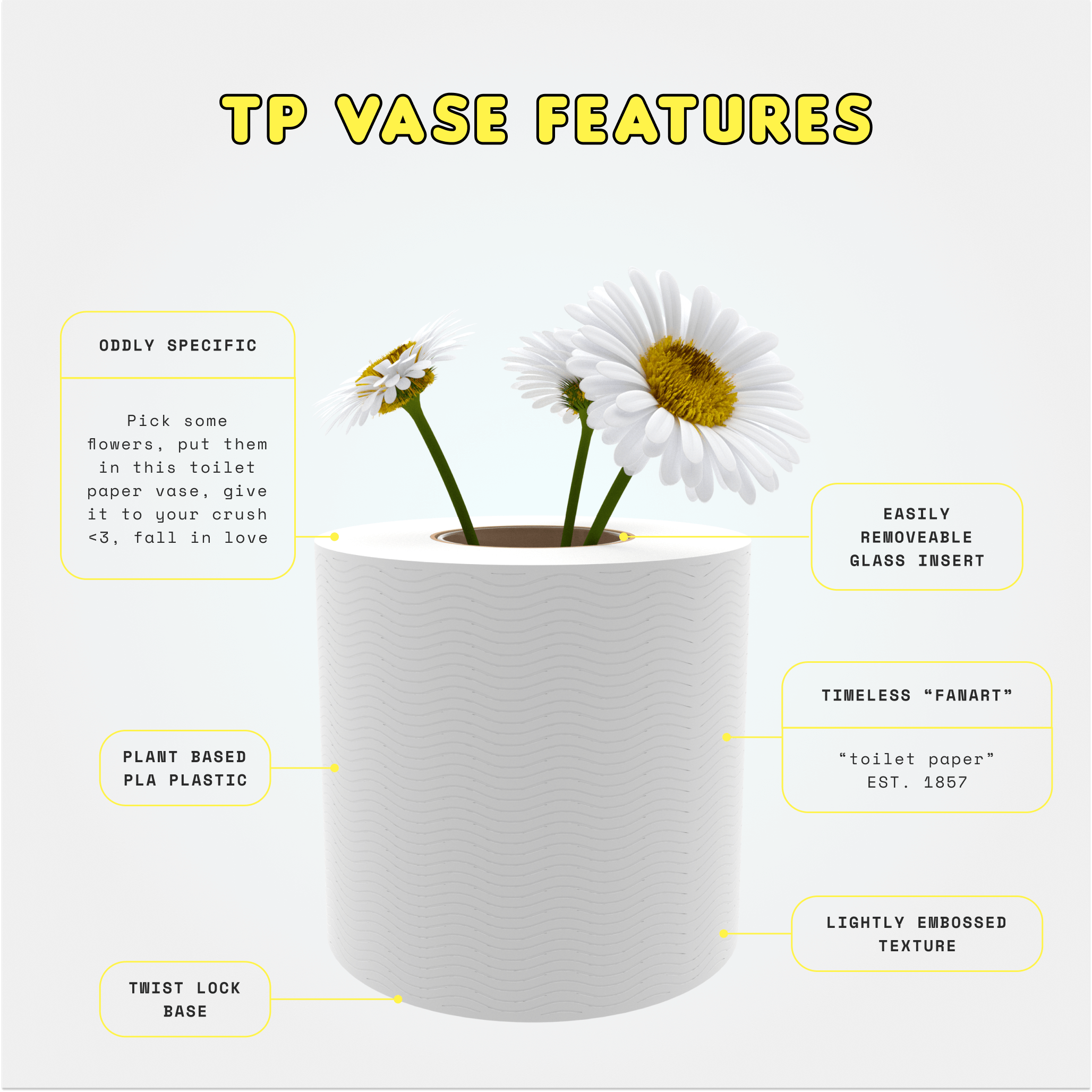 Toilet Paper Vase