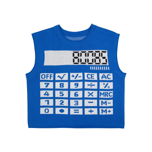 80085 Calculator Sweater Vest