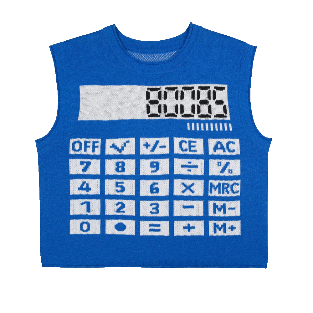 80085 80085 Calculator Sweater Vest – Soft Surprise